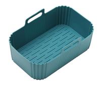 Fodere rettangolari in silicone per friggitrice ad aria, cestello rettangolare per friggitrice ad aria in silicone | Teglia da forno con rivestimento in silicone per friggitrice ad aria,Pentola quadra