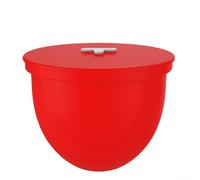 Fodere riutilizzabili in silicone per ciotole serie Classic da 4,5-5 l, lavabili in lavastoviglie, per fermentazione e congelamento, colore bianco (rosso)