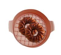 Fodere riutilizzabili per friggitrice ad aria, resistenti al calore, inserto per friggitrice ad aria, rotondi in silicone per friggitrice ad aria, e microonde