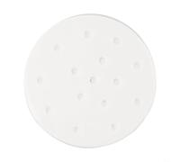 Fodere rotonde in carta perforata usa e getta, 100 pezzi, per friggitrice ad aria e cestello a vapore, assicurano la circolazione di vapore e aria calda, struttura in polpa non robusta (15,2 cm)