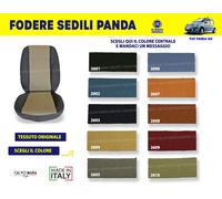 Fodere Sedile Fiat Panda 169 Gas e Metano TESSUTO ORIGINALE Colori Set sedili da