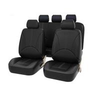 Fodere Sedili Auto 4/9 Pezzi Coprisedili Per Auto In Pelle Impermeabili Per OPEL Per Omega Per Corsa Per Adam Per Insignia Per Zafira. Coprisedili Anteriori(5 Seats-Black)