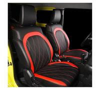 Fodere Sedili Auto Coprisedile Per Auto Di Lusso, Completamente Imbottito, In Pelle PU, Impermeabile, Accessori Interni Per Suzuki Per JIMNY Jb74 Coprisedili(Rosso)