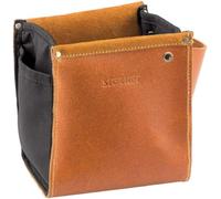 Fodero in cuoio per legacci 21 x 13,5 x 22cm. Accessorio giardinaggio realizzato in cuoio pregiato artigianale, dotato di 2 spaziose tasche e foro di uscita per lo spago, ideale per giardiniere