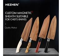 Fodero in legno HEZHEN Copri coltello in legno di noce di buona qualità per coltello da chef HEZHEN Questo è una guaina senza coltello