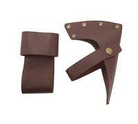 Fodero per Ascia, Fodero per Accetta, Copertura per Accetta, Copertura Protettiva per Testa E Manico Portatile Leggera in Pelle PU per Accessori da Lavoro All'aperto in Campeggio Marrone