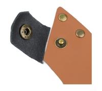 Fodero per ascia in pelle, per copertura in pelle bovina resistente con chiusura a bottone rivetto, compatibile con campeggio, tre assi a freccia (stile E)
