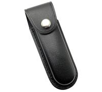 Fodero per coltelli, fodero in pelle, fondina per coltello pieghevole, custodia per coltelli da tasca per cintura, custodia per coltello da caccia e sopravvivenza, Nero , 5.2" x1.5"
