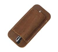 Fodero per coltelli in pelle, 11,8 x 5,7 cm, custodia vintage, ideale per avventure e situazioni di sopravvivenza, Caff, Refer to description, Unisex