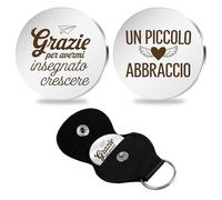 Fodfgxf Regalo per Insegnante,Regalo Insegnante,Idee Regalo Insegnanti,Regalo Insegnanti Fine Anno,Regalo per L'insegnante,Grazie Super Insegnante,Regali Di Addio per Insegnante,Abbraccio Tascabile