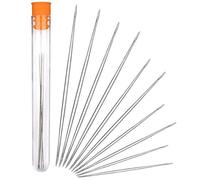 Fodlon 10 Pezzi Aghi per Perline, Aghi Occhio Grande per Filettare Gioielli, Aghi Infilaperle per Infilare Il Braccialetto