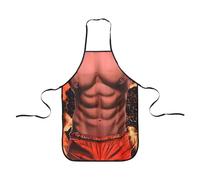 Fodlon Grembiule da Cucina Muscoloso per Uomini - Grembiule da Cucina Divertente per Uomini per Feste Barbecue - Regalo con un Tocco di Divertimento