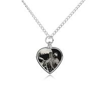FodPand Collana commemorativa con urna a forma di treno a vapore personalizzata per ceneri con kit di riempimento, catena regolabile da 70 cm, gioiello funerario per cremazione, ciondolo a forma di