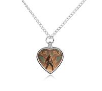 FodPand Collana con urna azteca occidentale personalizzata per ceneri commemorativa per animali domestici, con kit di riempimento, catena regolabile da 70 cm, gioiello funerario per cremazione