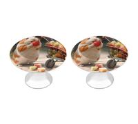 FodPand Confezione da 2 pomelli per armadietti da 2,8 cm, con foro singolo, maniglie decorative per mobili a forma di porcellino d'India, per comò, cucina, bagno, armadio, armadio, porta hardware