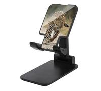 FodPand Supporto per telefono cellulare leopardato regolabile per scrivania Supporto per telefono portatile Supporto universale per telefoni vivavoce per aereo, accessori da viaggio, compatibile con 4