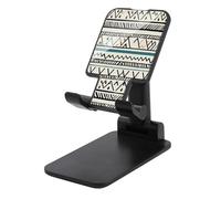 FodPand Supporto per telefono cellulare regolabile Boho a strisce triangolari per scrivania Supporto per telefono portatile universale per telefoni vivavoce per aereo, accessori essenziali da viaggio