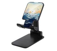 FodPand Supporto per telefono cellulare regolabile con onde oceaniche a vela per scrivania Supporto per telefono portatile universale per telefoni vivavoce per aereo, essenziale da viaggio