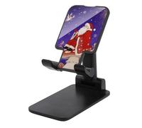 FodPand Supporto per telefono cellulare regolabile con stampa di Babbo Natale per scrivania Supporto per telefono portatile universale per telefoni vivavoce per aereo, accessori da viaggio