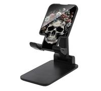 FodPand Supporto per telefono cellulare regolabile con teschio in tenebre per scrivania Supporto per telefono portatile universale per telefoni vivavoce per aereo, accessori da viaggio, compatibile