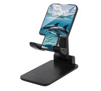 FodPand Supporto regolabile per telefono cellulare con delfini nel mare per scrivania Supporto per telefono portatile universale per telefoni vivavoce per aereo, essenziale da viaggio, compatibile con