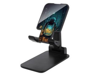 FodPand Supporto regolabile per telefono cellulare con lucciole e lanterna per scrivania Supporto per telefono portatile Supporto universale per telefoni vivavoce per aereo, essenziale da viaggio