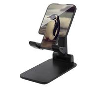 FodPand Supporto regolabile per telefono cellulare con pinguino sulla spiaggia, supporto per telefono portatile universale per telefoni vivavoce per aereo, accessori da viaggio, compatibile con 4-8