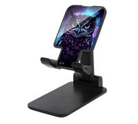 FodPand Supporto regolabile per telefono cellulare viola gufo per scrivania supporto per telefono portatile universale vivavoce supporto per telefoni per aereo, accessori da viaggio, compatibile con 4