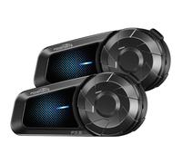 Fodsports FX-S Intercom Moto Duo per 2 Caschi, Citofono Moto Bluetooth 5.4, Sistema di Comunicazione con Impermeabile IP67, Collegamento Universale, Vivavoce Automatico/Manuale