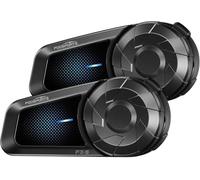 Fodsports FX S Interfono Moto Coppia Auricolare Casco Bluetooth 5.4 per 2 Piloti