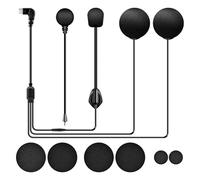 Fodsports Kit Audio HD per FX6、FX-S Interfono Moto, Il connettore del cavo dell'auricolare è Micro 5 Pin e non è compatibile con Type C