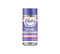 Fody Condimento per bistecca alimentare, 90,7 g, senza aglio e cipolla, basso certificato FODMAP, adatto per intestini e IBS, vegano, non OGM, senza glutine, Keto Friendly, ideale per grigliare