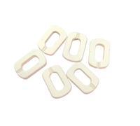 FOELANNE 20x30mm Oval Acrylic Chain Links Rings Multicolor 100pcs(off-White)