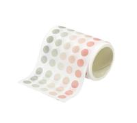 FOELANNE Adesivi sigillanti per buste, Adesivi rotondi for goffratura da 8 mm, 1250-7500, etichette, confezione da 1-6 rotoli, multicolore(1250 Rose Forest)