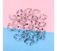 FOELANNE Anelli a Catena a Maglia Rapida in Acrilico 50 Pezzi di Dimensioni Multiple Multicolori for la creazione di Gioielli(Transparent Black,Small Size 17 * 23mm/50pcs)