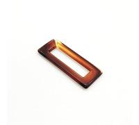 FOELANNE Anelli di Collegamento Quadrati in Acrilico da 31x13 mm e connettori a Collegamento rapido for la creazione di Gioielli Multicolore(Deep Coffee)