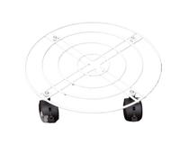 FOELANNE Bambini vegetali, Carrello portavasi in Ferro con Ruote bloccabili for Interni ed Esterni Multicolore, Diverse Misure(White,32CM)