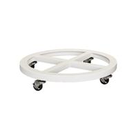 FOELANNE Bambini vegetali, Contenitore for vasi da Fiori, Vassoio Mobile, Base Universale con rotelle e rulli, Diverse Misure, Nero e Bianco(White,38cm)