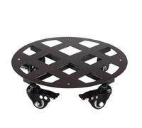 FOELANNE Bambini vegetali, Contenitore portavasi in Ferro con Ruote e 2 vassoi for Uso Interno ed Esterno, Nero, Diverse Misure(31x31x 8cm)