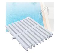 FOELANNE Cappucci per Griglie giuntate, Griglia Scarico Piscina Troppo Pieno Bianca 18-30x100cm 1 5 10 Pz(25x100CM/5pieces)