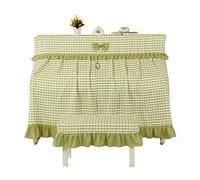 FOELANNE copertura antipolvere per pianoforte, Coprisedile antipolvere for pianoforte verticale e sgabello, multicolore, 156x36x120cm(Green)