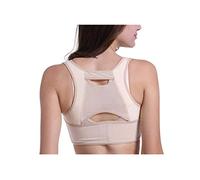 FOELANNE correttore posturale maschile e femminile, Cintura di supporto for correttore posturale regolabile unisex, supporto for spalle e schiena, beige, 60-85 cm(MediumAM)