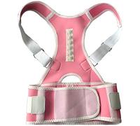 FOELANNE correttore posturale maschile e femminile, Cintura di supporto for la schiena corretta for uomo e donna, multicolore, diverse misure(Rosa,S)