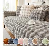 FOELANNE cucito il divano, Copridivano 1 2 3 4 Cuscini for divano con cuscini posteriori, copridivano in velluto a coste lavabili in lavatrice antiscivolo(Grey,Pillowcase45*45cm)