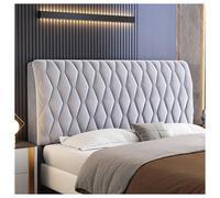 FOELANNE divano a testa di letto, Copri testiera for letto matrimoniale king size, queen size, singolo, in velluto multicolore (120-220) cm(Light Gray,120cm)