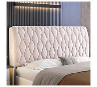 FOELANNE divano a testa di letto, Copri testiera in velluto for letto king size, queen size, singolo, multicolore, diverse misure(Beige,180cm)