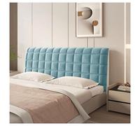 FOELANNE divano a testa di letto, Copri testiera in velluto multicolore 120-220 cm(Blue Gray,160cm)