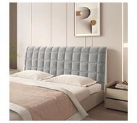 FOELANNE divano a testa di letto, Copri testiera in velluto multicolore 120-220 cm(Light Gray,210cm)