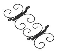 FOELANNE Il bicchiere, Portabicchiere da vino sottopensile con 4 ganci nero 9,1x6,9 pollici for cucina bar