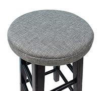 FOELANNE Le sedie da pranzo, cuscino rotondo in cotone e lino multicolore, diverse misure (grigio scuro, 30 x 30 x 2 cm)